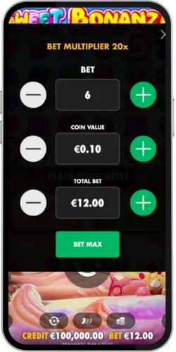 Grote winst bij gratis spins in Sweet Bonanza