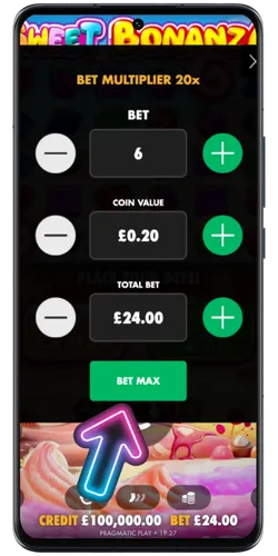 Sweet Bonanza Bet Amount