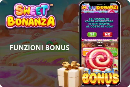 Funzioni bonus di Sweet Bonanza