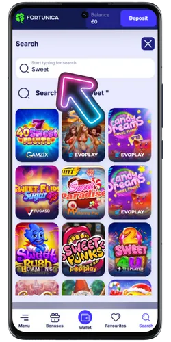 Zoeken naar Sweet Bonanza