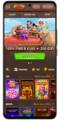 Bonus di benvenuto Stone Vegas